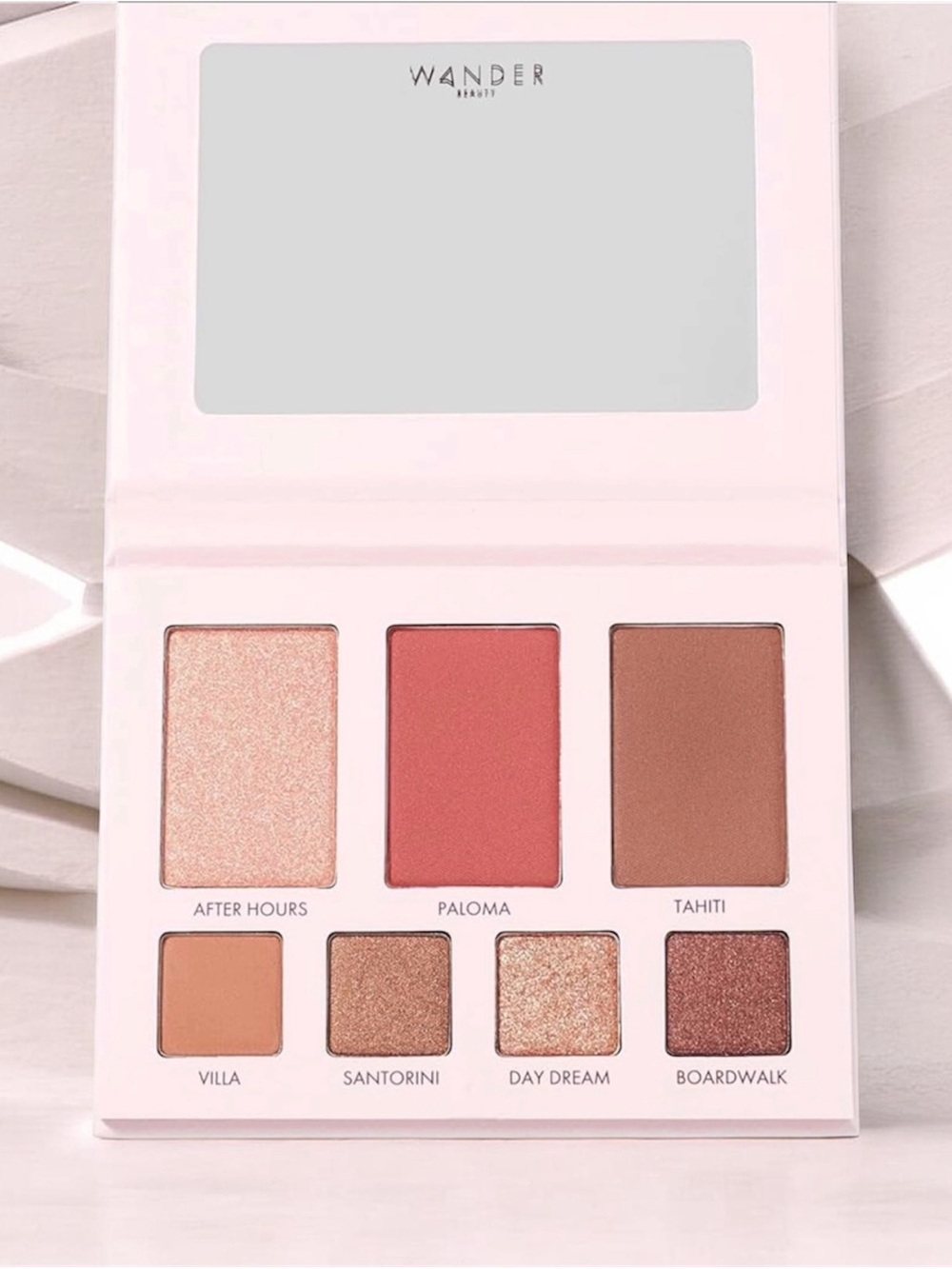 Wander Beauty After Hours Eyeshadow & Cheek Palette — “Island Hop” Color palette